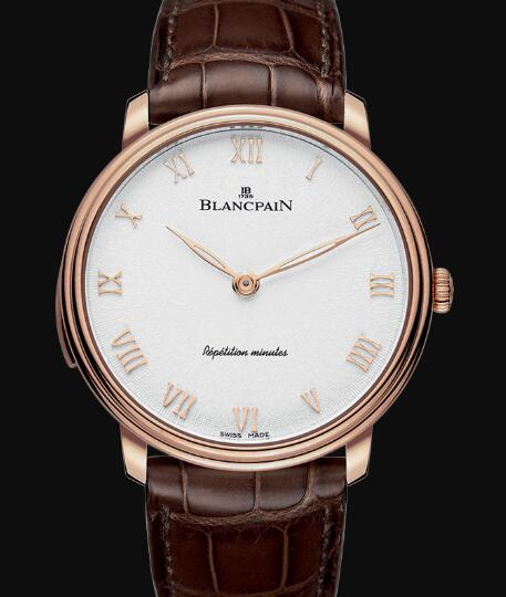 Review Blancpain Villeret Watch Review Répétition Minutes Replica Watch 6635 3642 55B - Click Image to Close